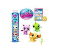 Pack 3 Figurines Bandai Littlest PetShop Tube de 3 Pets Modèle aléatoire