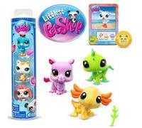 Pack 3 Figurines Bandai Littlest PetShop Tube de 3 Pets Modèle aléatoire Multicolore E
