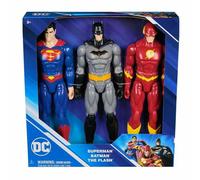 Pack 3 Figurines DC Comics - Superman, Batman, Flash - Spin Master (30 cm)