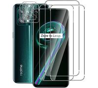 Pack 3 Films Verre Trempé + 3 Protections Caméra Pour Realme 9 Pro 5g ¿ 9h Anti-Rayures, Anti-Bulles, Hd, Revêtement Oléophobe, Bords Incurvés, Compatible Coque