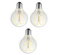 Pack 3 grandes ampoules e27 led déco fil