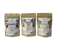 Pack 3 Infusions Bio Chanvre ""FRUITÉES"", Fleurs de Chanvre CBD (25%), 3 Sachets de 40g net, env. 20 infusions / Sachet.