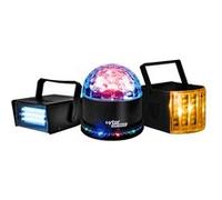 Pack 3 jeux de lumière Zirkus effet Derby + SunMagic ASTRO/UFO + Strobe - Lytor PACK RENO G