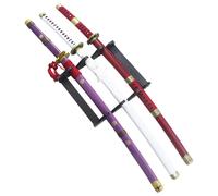 Pack 3 Katanas Zoro One Piece Lame Maru V2 Décoration