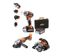 Pack 3 machines 18V + 2 batteries 4Ah et chargeur - Pro 18V AEG Powertools