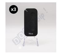 Pack 3 NICE MyGo4 - Télécommande 4 canaux Portails/Garage - 433,92MHz - Remplace FLO4R-S, ON4E, et FLO4RE + Goodie Domobip