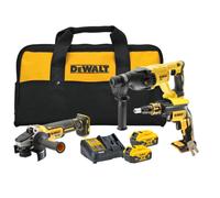 DeWalt Kit 3 outils XR 18V 5Ah brushless : DCF620, DCH133, DCG405 – DCK304P2-QW