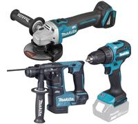 Pack 3 outils MAKITA LOT0430 ( DGA504Z + DHR171Z + DDF490Z) +1914J6-4 18V