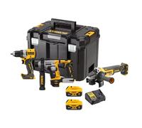 Pack 3 outils XR 18V (DCD800/DCH172/DCG405) BRUSHLESS + 2 batteries 5Ah + chargeur + coffret T-STAK - DEWALT - DCK2095D2T-QW