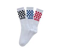 Chaussettes Vans Classic Check blanc bleu rouge (3 paires) - 42-47