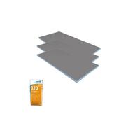 Pack 3 panneaux de construction WEDI 125 x 60 x 0,4 cm + colle à carrelage universelle 320
