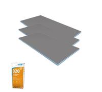 Pack 3 panneaux de construction WEDI 125 x 60 x 0,4 cm + colle à carrelage universelle 320