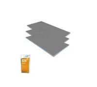 Pack 3 panneaux de construction WEDI 125 x 60 x 5 cm + colle à carrelage universelle 320