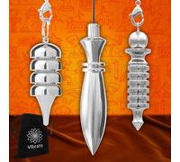Pack 3 Pendule Divinatoire ÉGYPTIENS de Radiesthésie (Thot, ISIS, Osiris) | Pendule de Radiesthésie Émetteurs Récepteurs (Géobiologie, Soin, Reiki, Divination, Radionique...)…