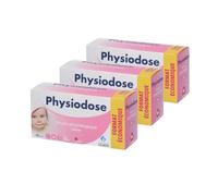 Pack 3 PHYSIODOSE - Sérum Physiologique 40x5ml - Hygiène du nez, des yeux, des oreilles - Nourrisson, bébé, adulte - Laboratoires Gilbert - Fabriqué en France