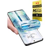 [Pack 3 Pièces Pour Samsung Galaxy S23 Plus 6.6" - Films De Protection D'écran Hydrogel 3d + Support Téléphone Doigt Pr Selfie Anti-Choc Compatible Coques Film Protecteur Tpu Souple[Z5412]