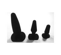 Pack 3 plugs anal silicone et velours