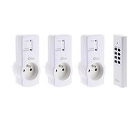 Pack 3 prises télécommandées - Blanc - Zenitech