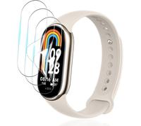 Pack 3 Protections D'écran Pour Xiaomi Smart Band 8 ¿ Film Pet Flexible 3d Couverture Totale, Anti-Bulles, Ultra-Fin 0,3 Mm Hd, Anti-Rayures & Anti-Empreintes