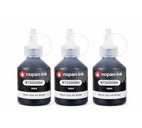 Pack 3 Recharge Encre BT5000 BT6000 BTD60 Bouteille Compatible pour Brother DCP T300 T500W T700W MFC T800W Noir Haute capacité 100 ML