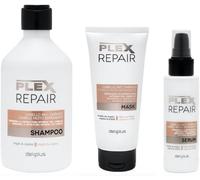 Pack 3 - Shampooing 400 - Masque 200 - Serum 100 Plex Repair À L'argan Et Jojoba - (Paquet 3 Unités)