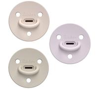 Pack 3 sucettes Choochoo Pinky Nude Sand Lilac (6 mois et +)