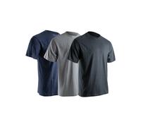 Pack 3 t-shirts rdc mc LYON GRIS NOIR BLEU - LMA LEBEURRE - 9162C 3XL