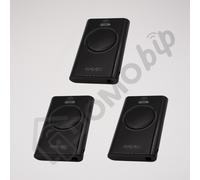 Pack 3 télécommandes FAAC XT4 433 SLH noir portails motorisés 433,92 Mhz