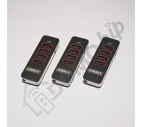 Pack 3 télécommandes Sommer Pearl 4018 coloris noir et rouge