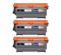 Pack 3 TN2220 TN2210 TN2010 TN450 Toners compatibles pour Brother HL2240 MFC7360 Noir avec puce rendement total 7800 pages