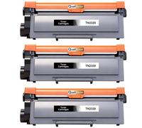 Pack 3 Toner TN2320 TN2310 compatible pour Brother Noir Haute capacité avec puce 2600 pages