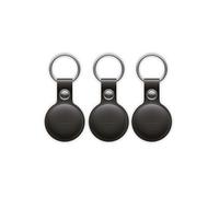 Pack 3 Tracker Porte Clés MiTag Si Cuir Find My Mili Noir