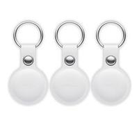Accessoire pour téléphone mobile Mili Pack 3 Trackers MITAG + étui cuir porte-clés blanc