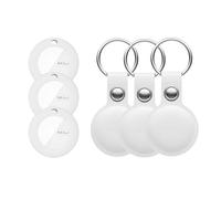 Pack 3 Trackers MITAG + étui cuir porte-clés blanc - MILI - Localisation d'objets - Puce MFI intégrée