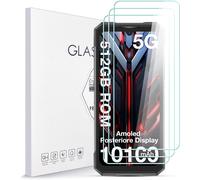 Pack 3 Verres Trempés pour DOOGEE S200 X 5G - Protection Écran 9H Ultra Claire Anti-rayures Anti-bulles Oléophobe Anti-chocs Installation Facile