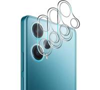 Pack 3 Verres Trempés Pour Objectif Caméra Xiaomi Poco F5 ¿ Hd 9h 2.5d Anti-Rayures Anti-Empreintes Sans Bulles, Compatible Coque + Kit Nettoyage