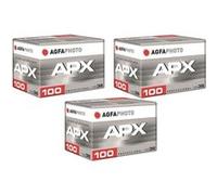 Pack 3 x Pellicule AGFAPHOTO APX100 Professionnel 135-36 B&W Negro