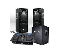 pack 3000w 18215 caisson bi-amplifié + table gemini cdm4000