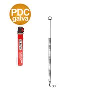 PACK 34° 28 X 80 ANNELÉE GALVANISÉE PDC - 2040 POINTES + 2 GAZ - ALSAFIX - P3428806DC