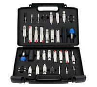 Pronomic Set d'adaptateurs Audio ADC-34 dans Une Valise - 34 adaptateurs dans Un Case - Complet dans Une Valise de Rangement - Noir