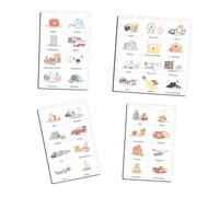 Pack 36 Magnets activités Enfant - Calendrier, semainier et Routine | 36 magnets 3 x 2 cm pour Ma jolie semaine et l'Organisateur familial mensuel, fabriqué en France