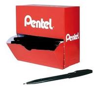 Pack 36 stylos feutres Sign Pen noirs + 12 offerts - Noir - Pentel
