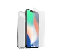 Pack 360 Etui Clearly Protected + Protection d'écran en verre trempé pour iPhone XS