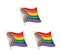 Pack 3PCS/5PCS/10PCS Progress Pride Lapel Pins Brooches Badges