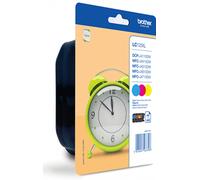 PACK 3x CARTOUCHEs BROTHER CYAN MAGENTA JAUNE LC125xl / LC125 LC123 lc127 reveil