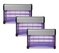 PACK 3X Destructeurs d'insectes Electrique 20W Anti-Moustiques 80m2 Silencieux G
