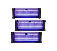 pack 3x destructeurs d'insectes electrique 40w antimoustique 230v 150m2