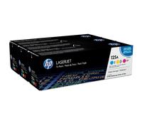 PACK 3x TONER s HP 125a MAGENTA + CYAN + JAUNE +50% OFFERT/ cf373am cb540a cb54
