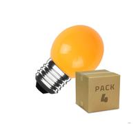 Pack 4 Ampoules LED E27 3W 300 lm G45 Orange Orange