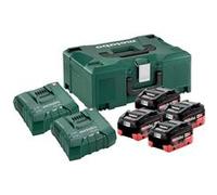 Pack 4 batteries 18 V LiHD 8.0 Ah avec 2 chargeurs ASC Ultra et coffret 685135000 Metabo G